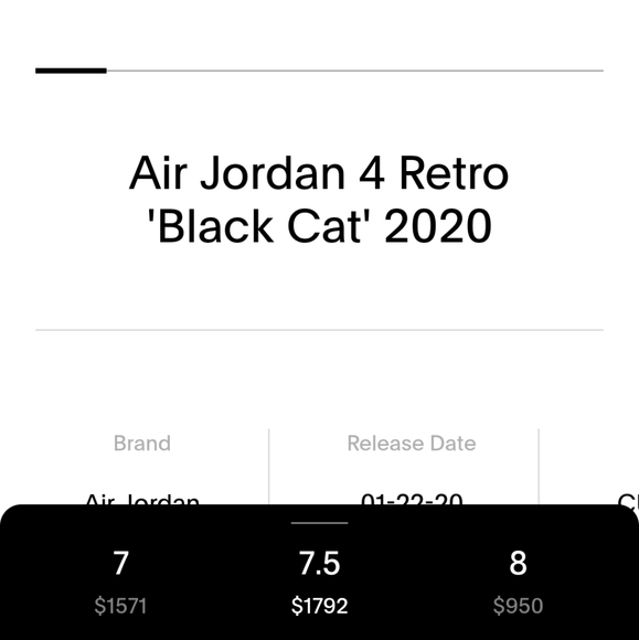 Air Jordan 4 Black Cat (Authentic) - Picture 11 of 12